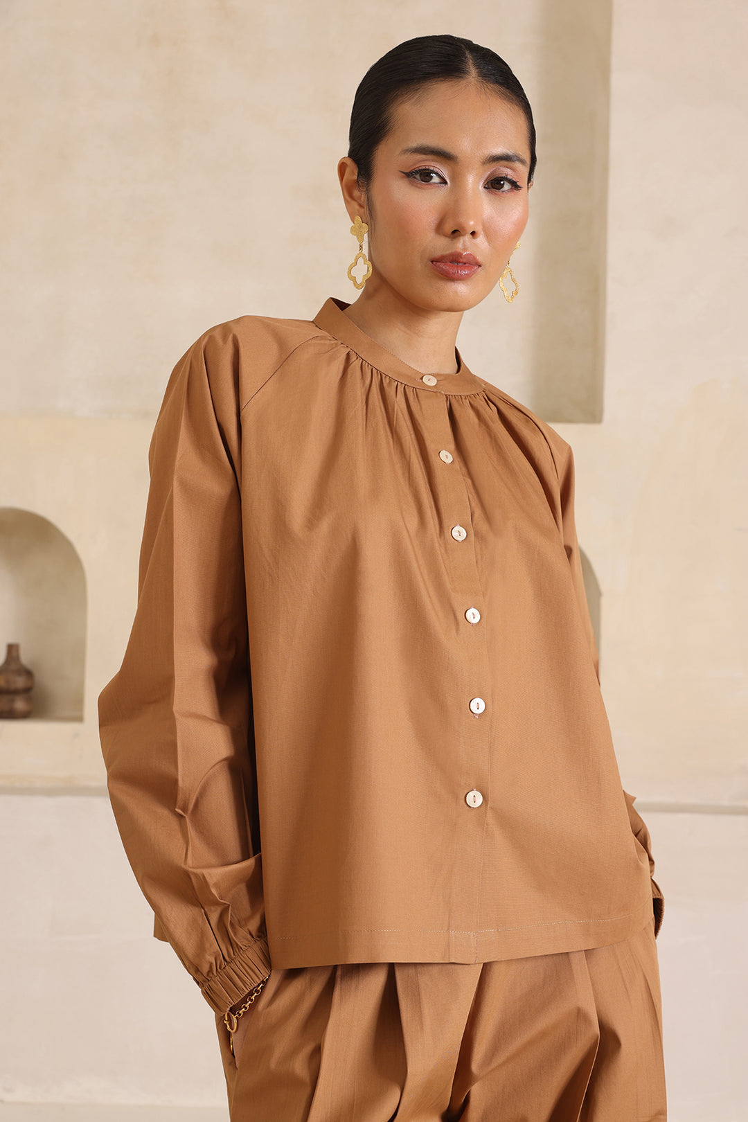 SAGE CO-ORD SET- KHAKI