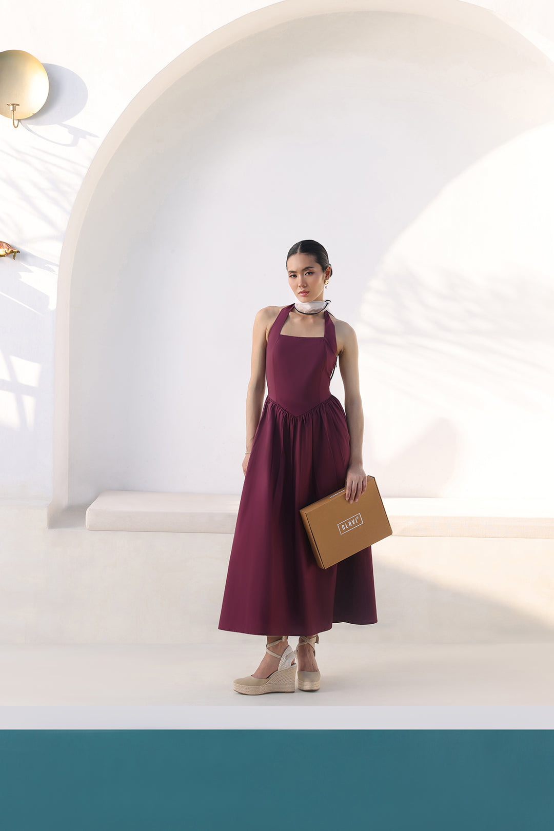 SCARLET MUSE DRESS - BURGUNDY