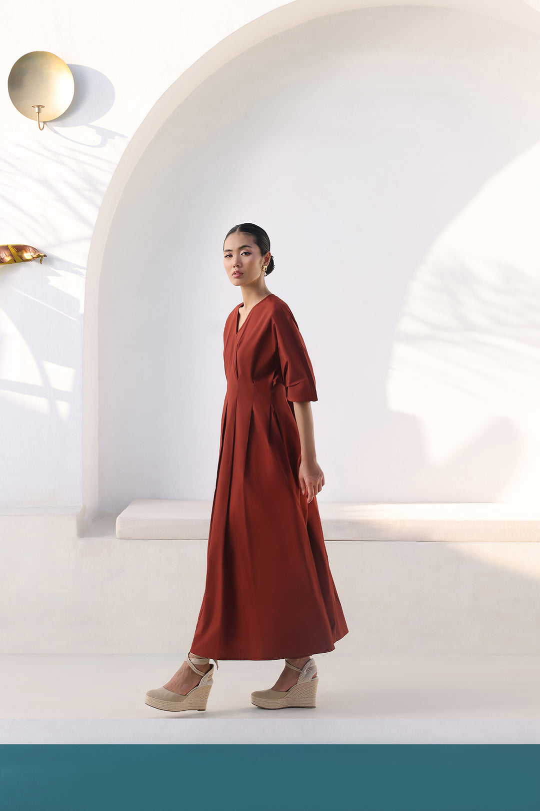 Meghan Dress: Rust