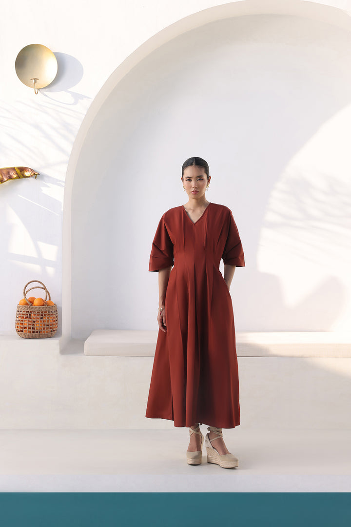 Meghan Dress: Rust