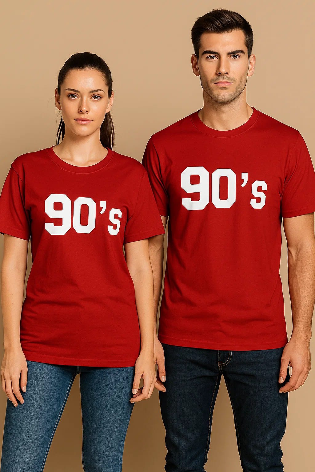 90's - Unisex Oversized T-Shirt - Red