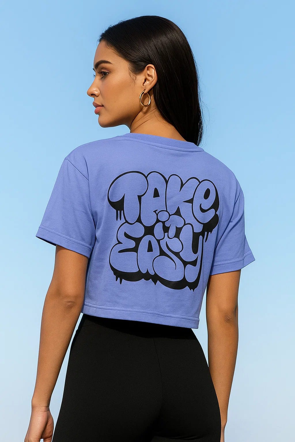 Take It Easy- Crop Top- Lavender