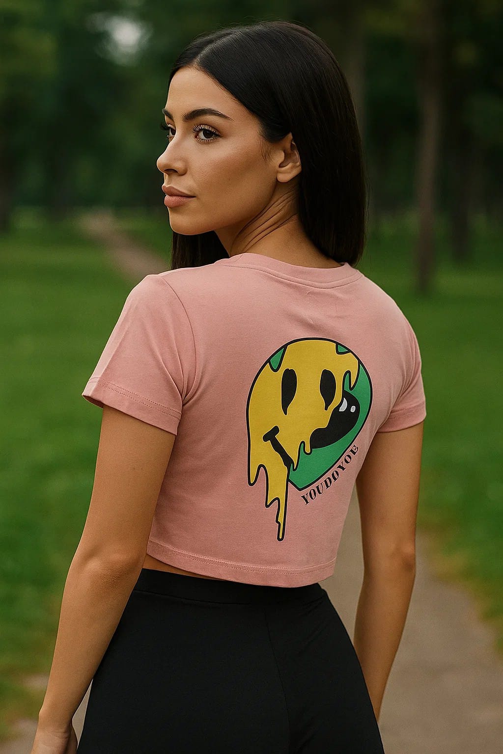 You Do You- Crop Top- Pastel Pink