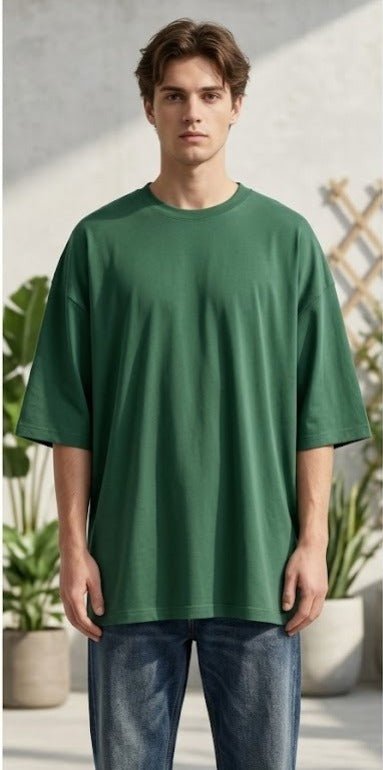 Bottle Green - Unisex Oversized T-Shirt
