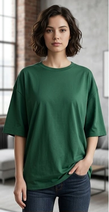 Bottle Green - Unisex Oversized T-Shirt
