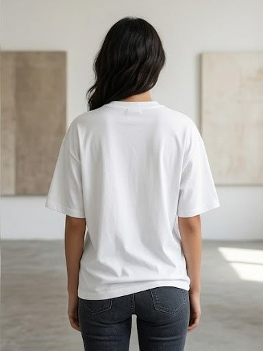 Hanging Panda - Unisex Oversized T-Shirt - White