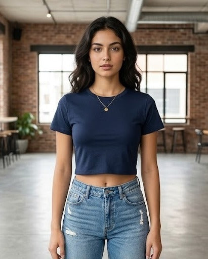 Crop Top - Navy