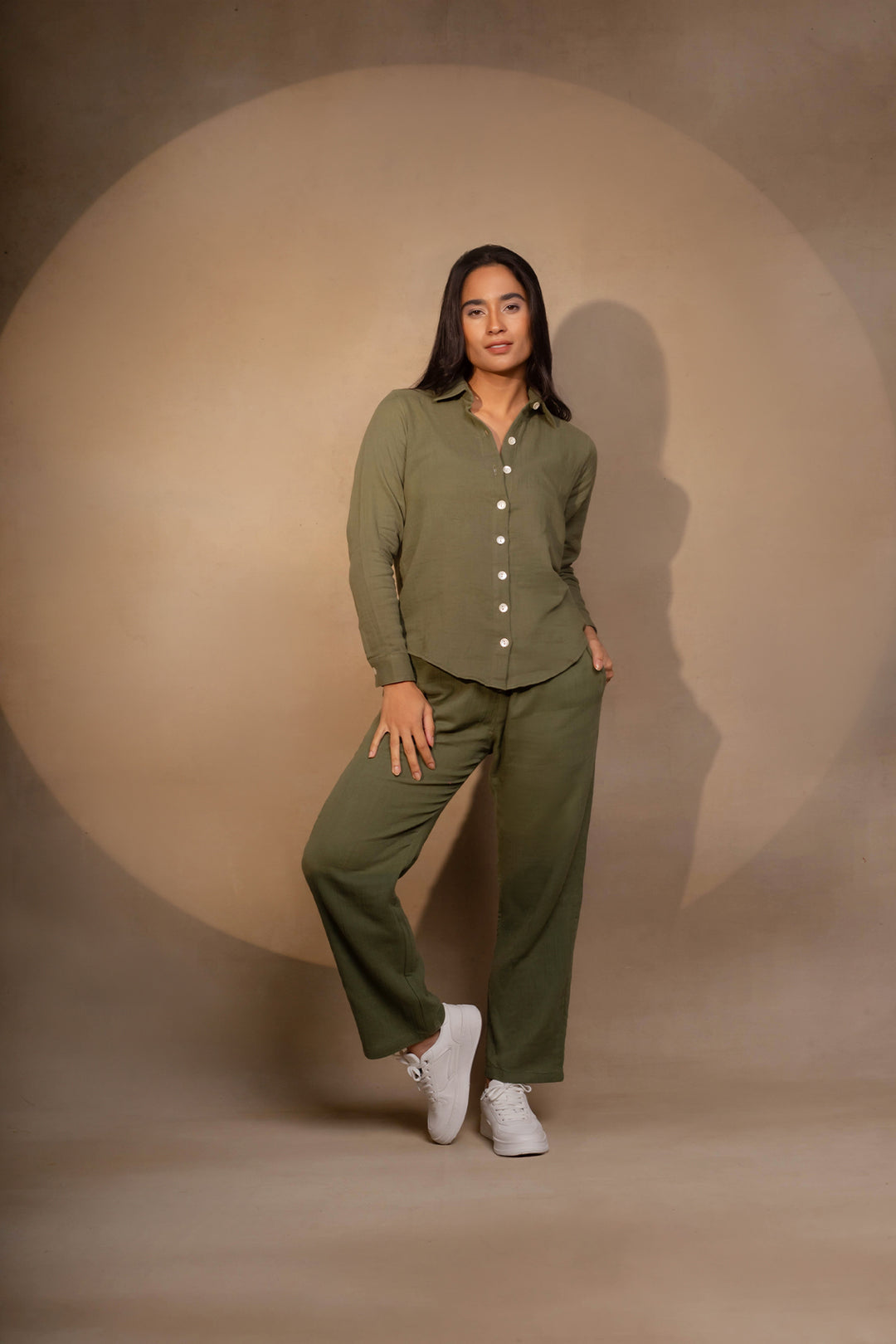 Melko Co-ord Set: Olive