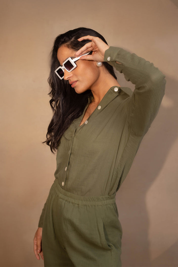 Melko Co-ord Set: Olive