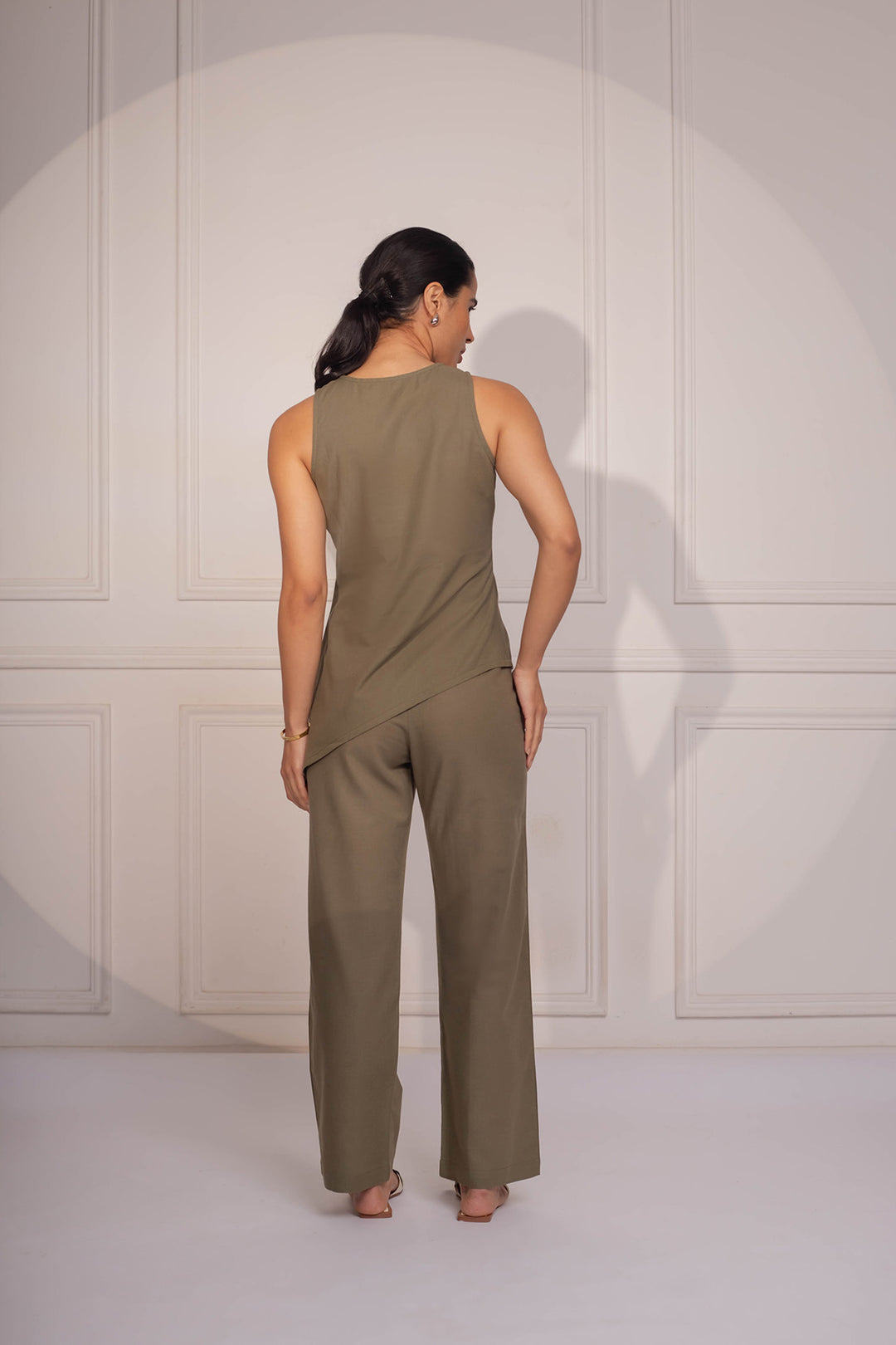 Arla Co-ord Set: Olive