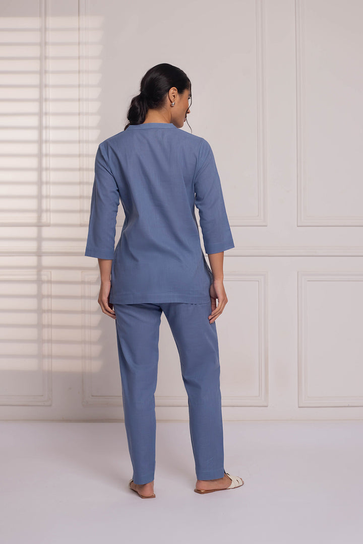 Everyday Linen Co-ord Set: Aqua