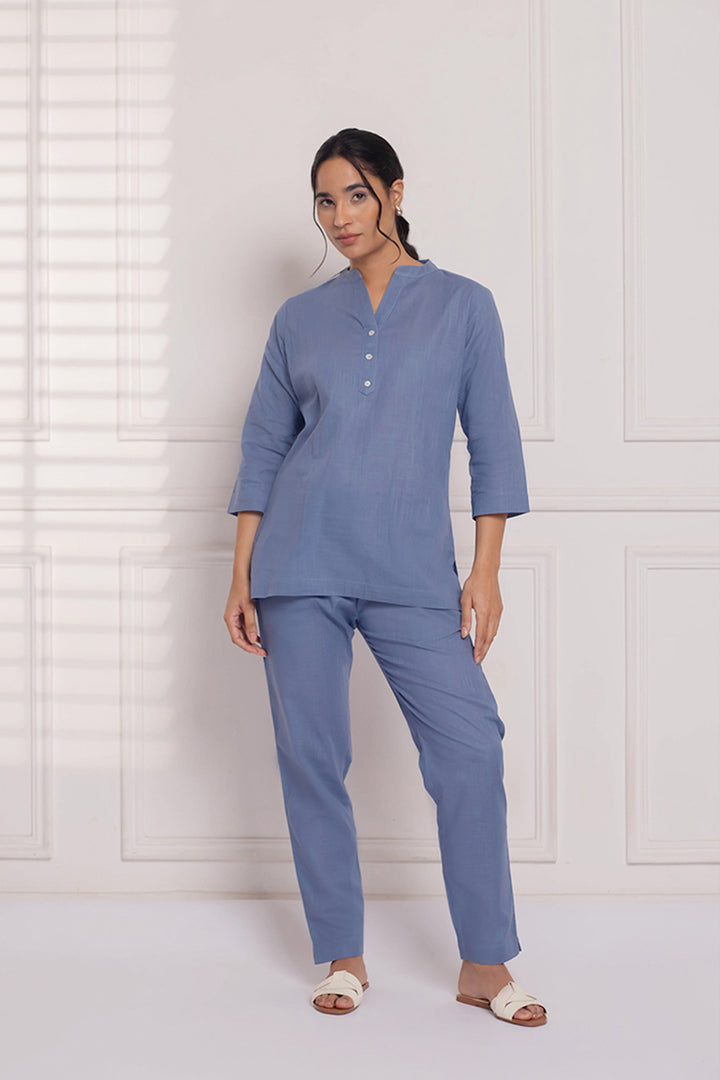 Everyday Linen Co-ord Set: Aqua