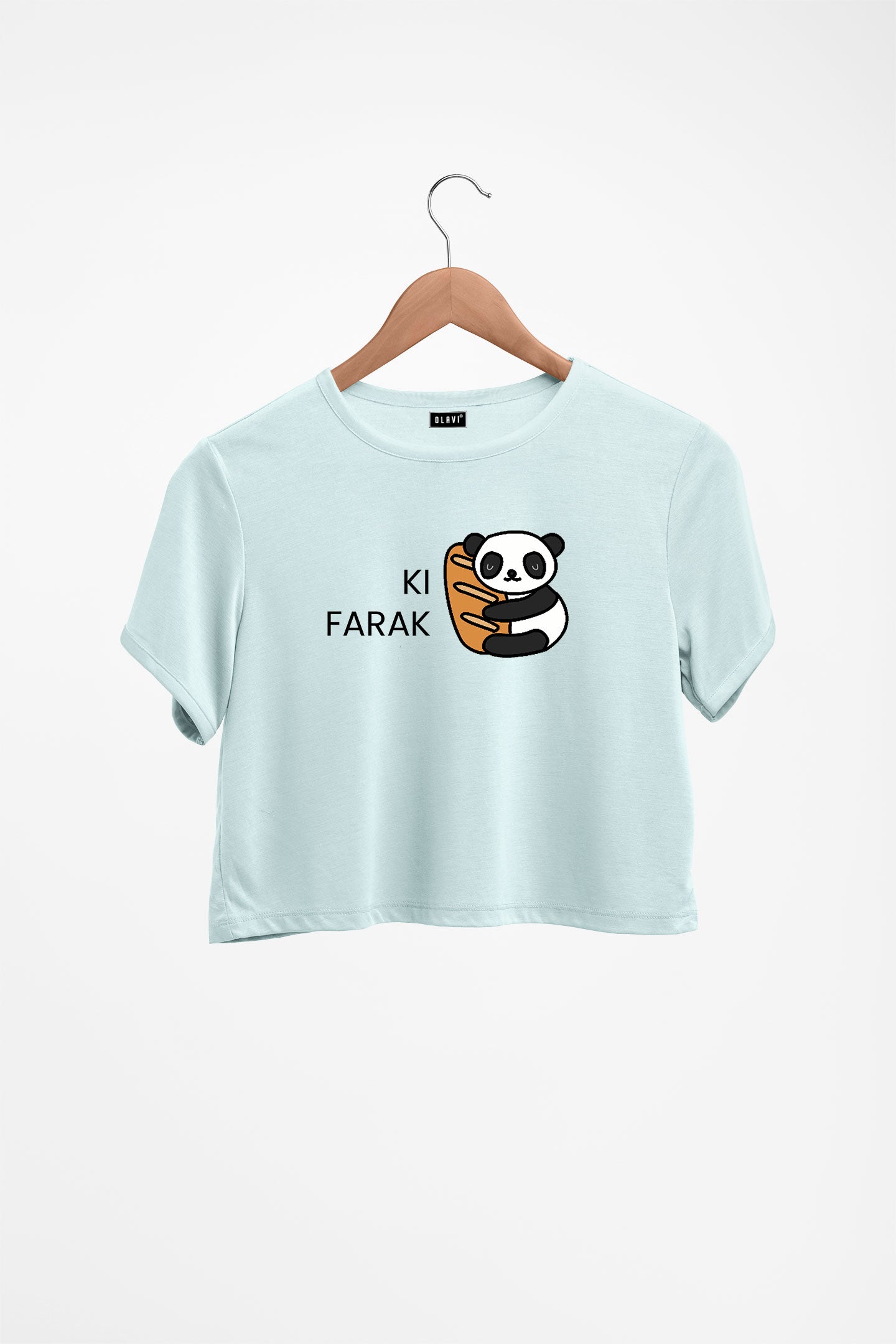 Ki Farak Panda Printed Crop Top
