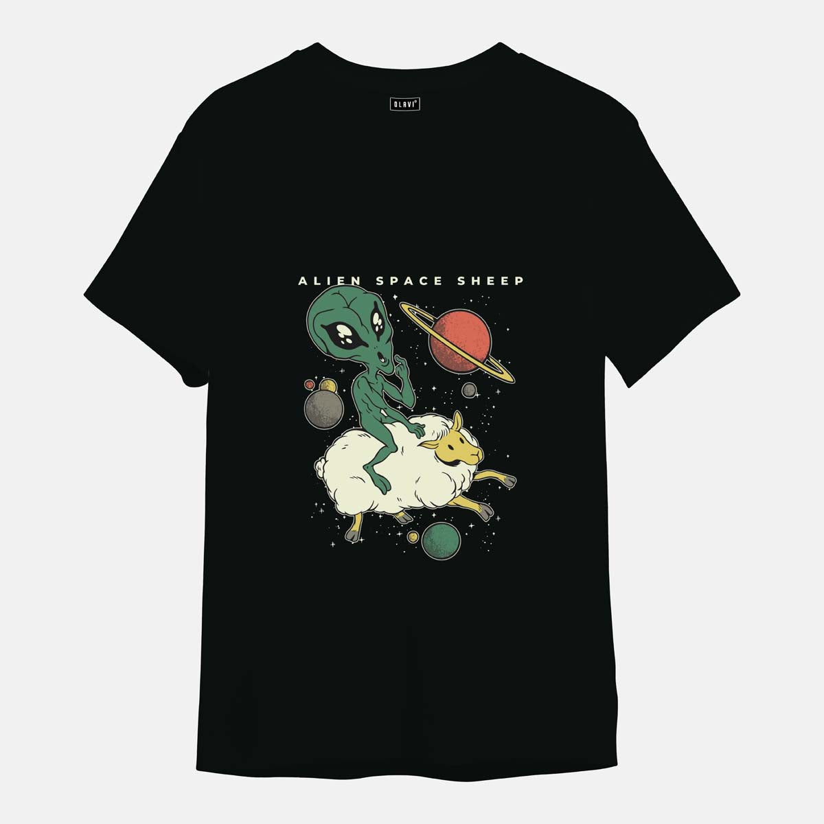 Alien Space Sheep -  Printed Half sleeves T- Shirt