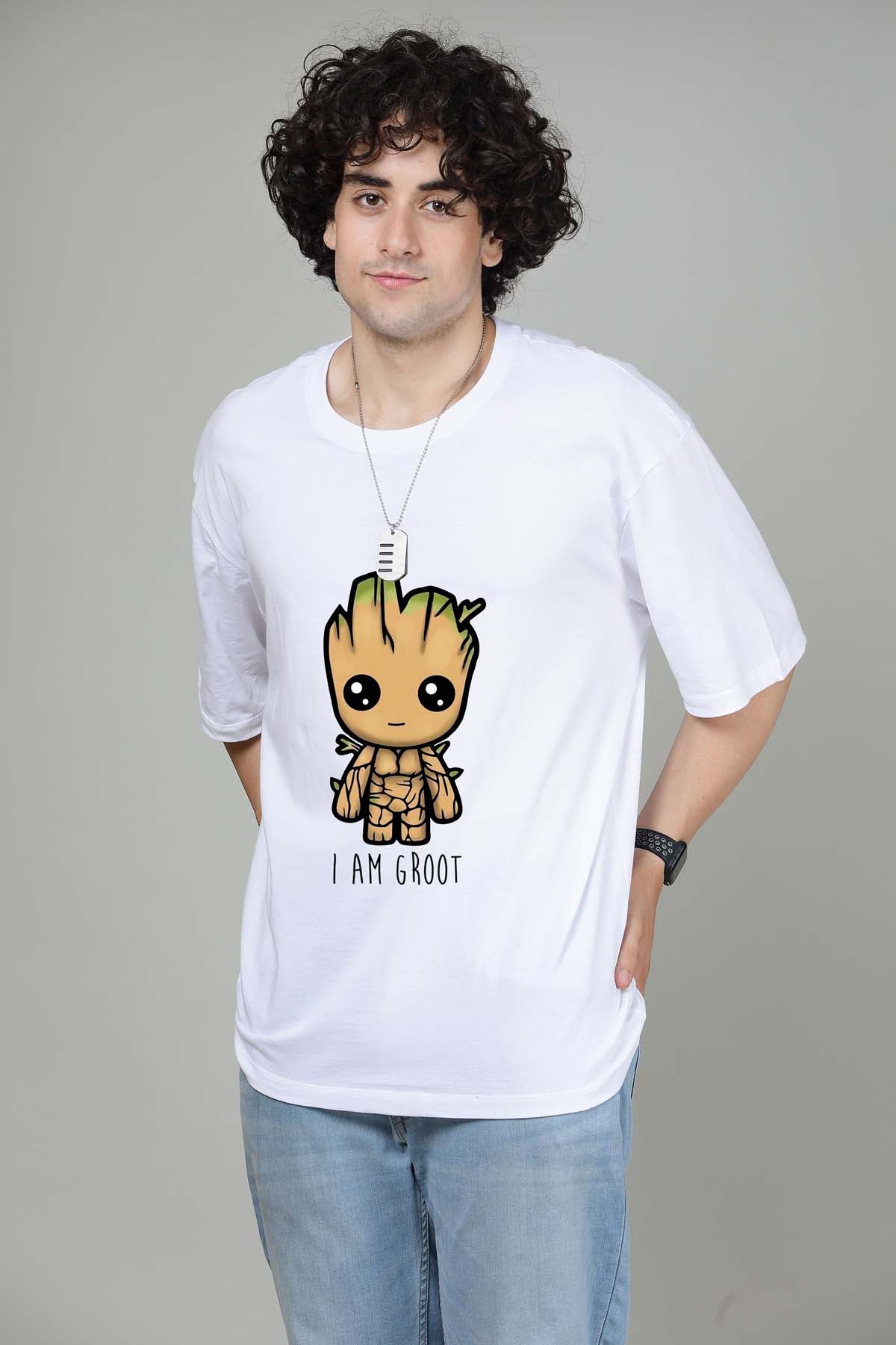 I m groot - Printed Oversized Tees
