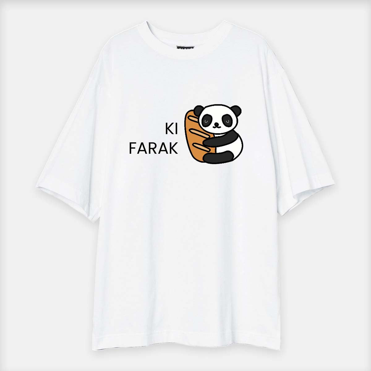 Ki Farak Panda - Printed Oversized Tees
