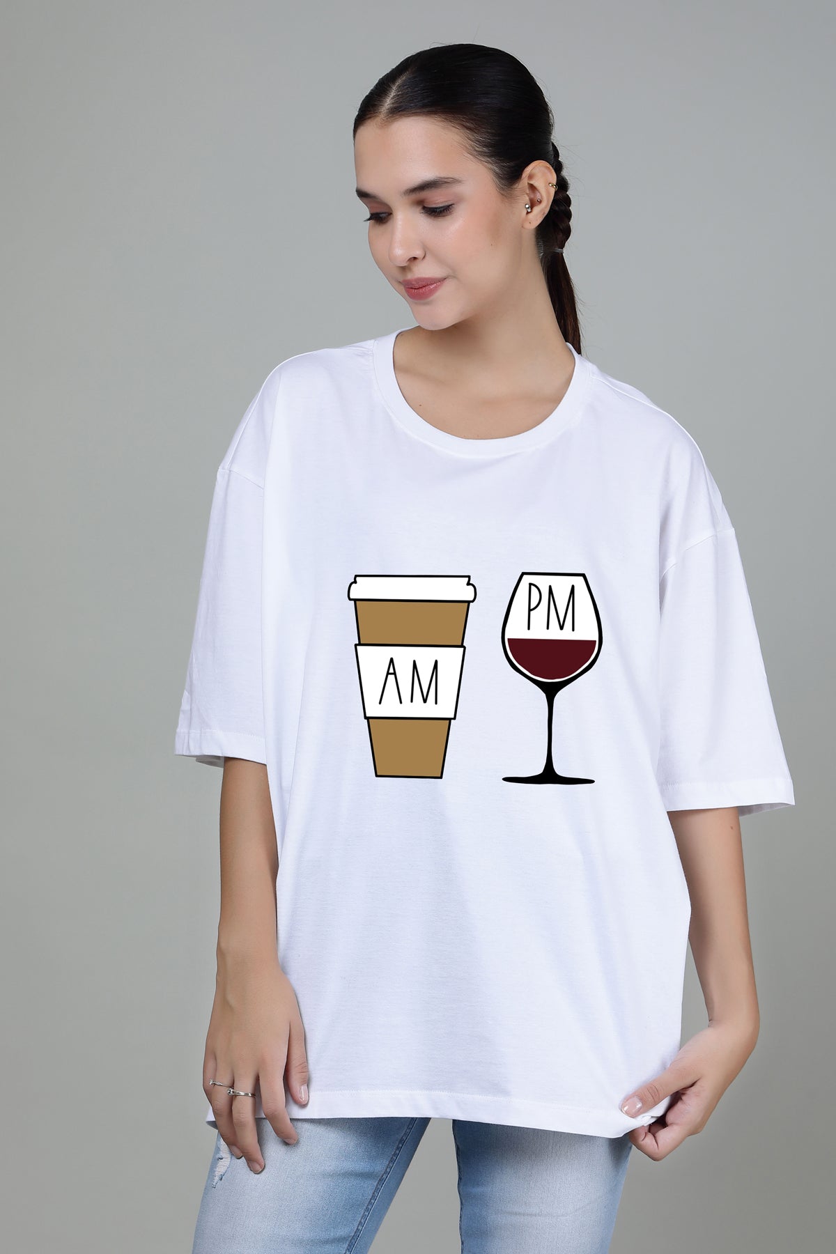 AM PM - Printed Oversized Tees