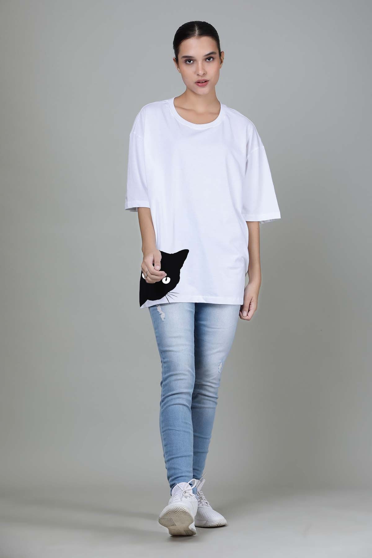Peek A Boo - Printed Oversized Tees