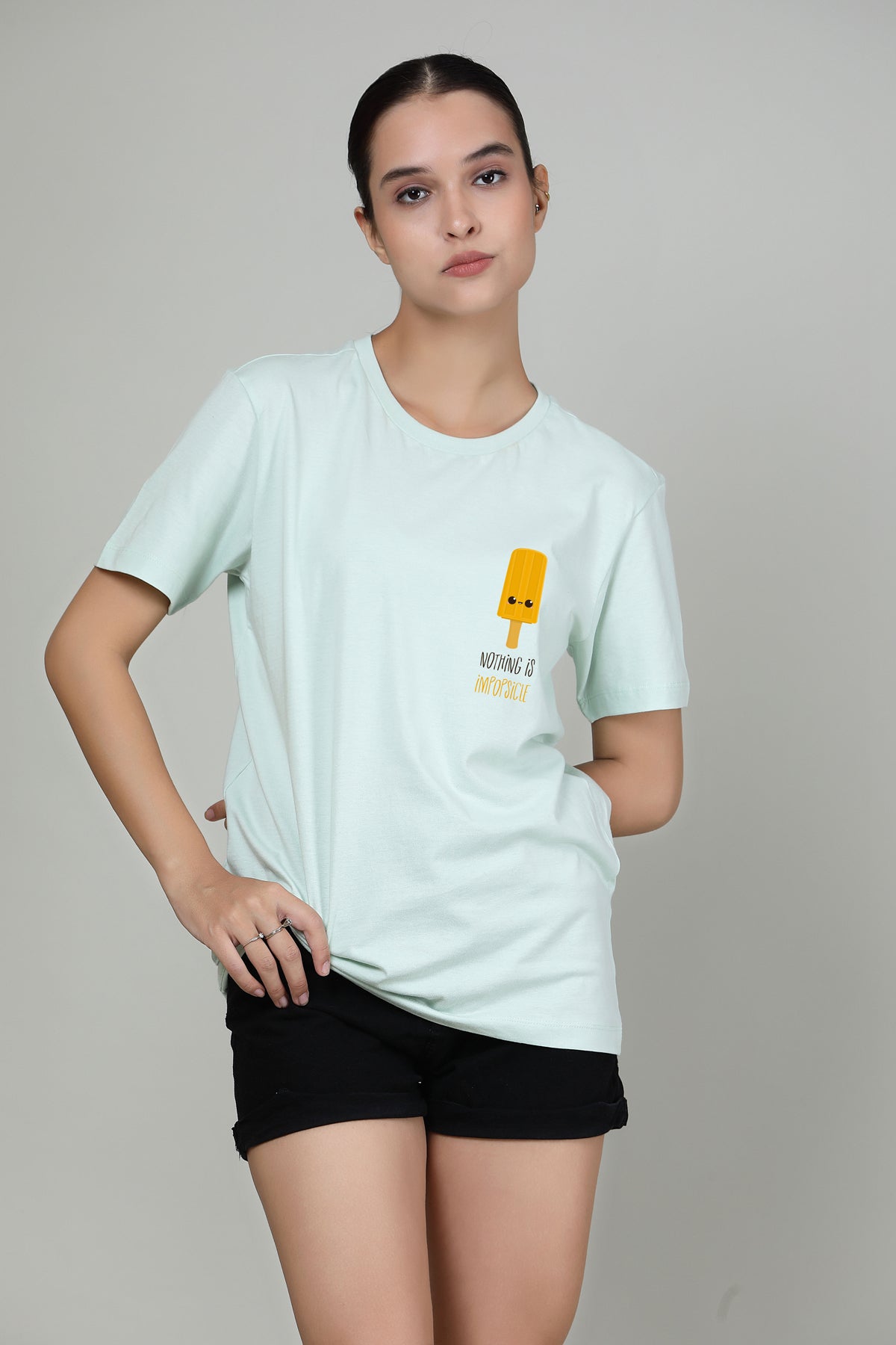 Nothing impopsicle - Printed Half sleeves T- Shirt