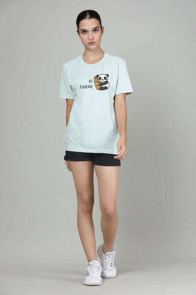 Ki Farak Panda -  Printed Half sleeves T- Shirt