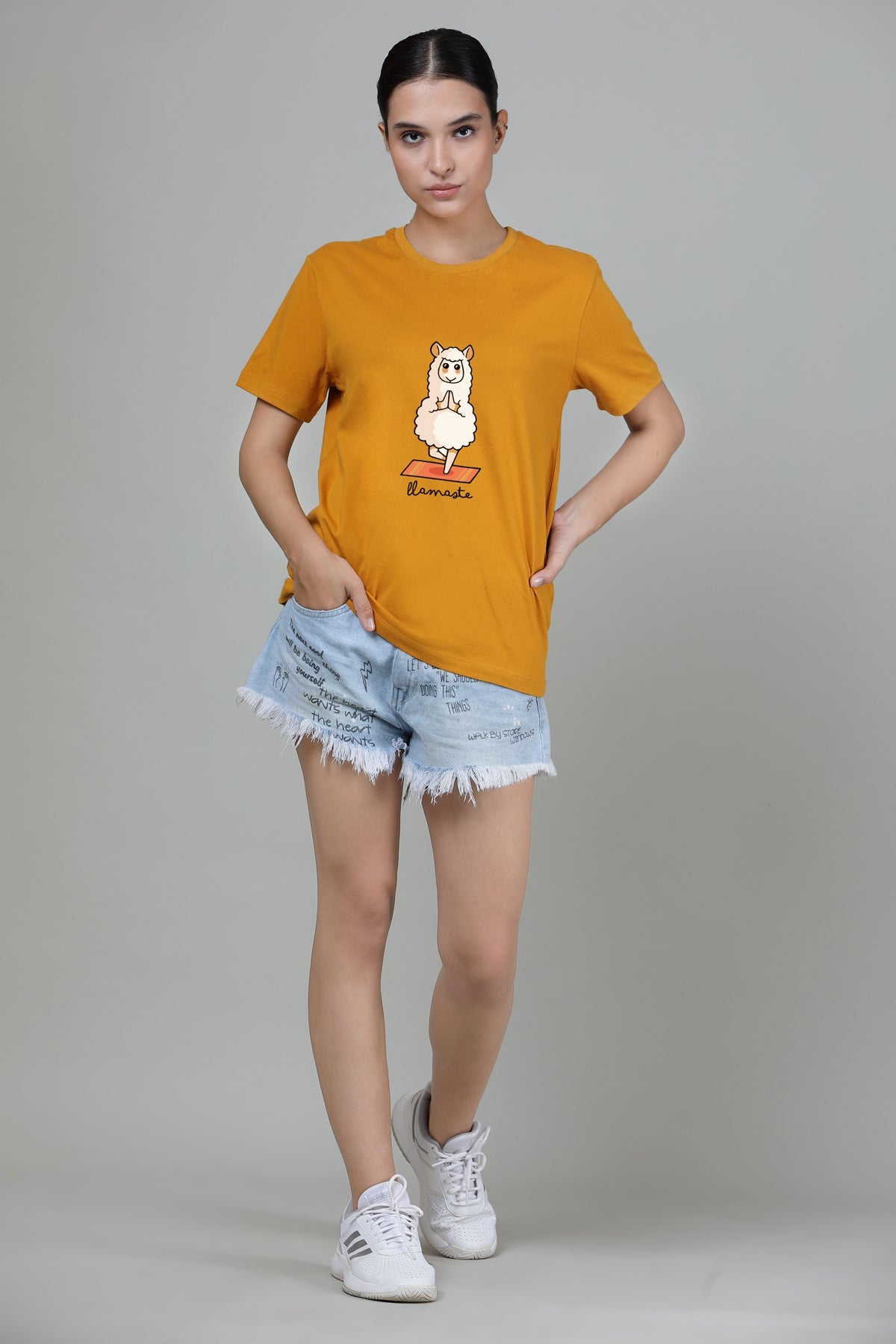 Llamaste - Printed Half sleeves T- Shirt