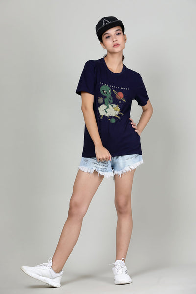 Alien Space Sheep -  Printed Half sleeves T- Shirt