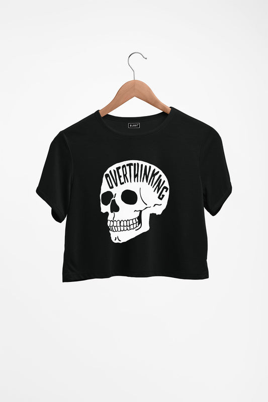 Overthinking Printed Crop Top