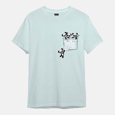 HANGING PANDA - Printed  Half sleeves T- Shirt