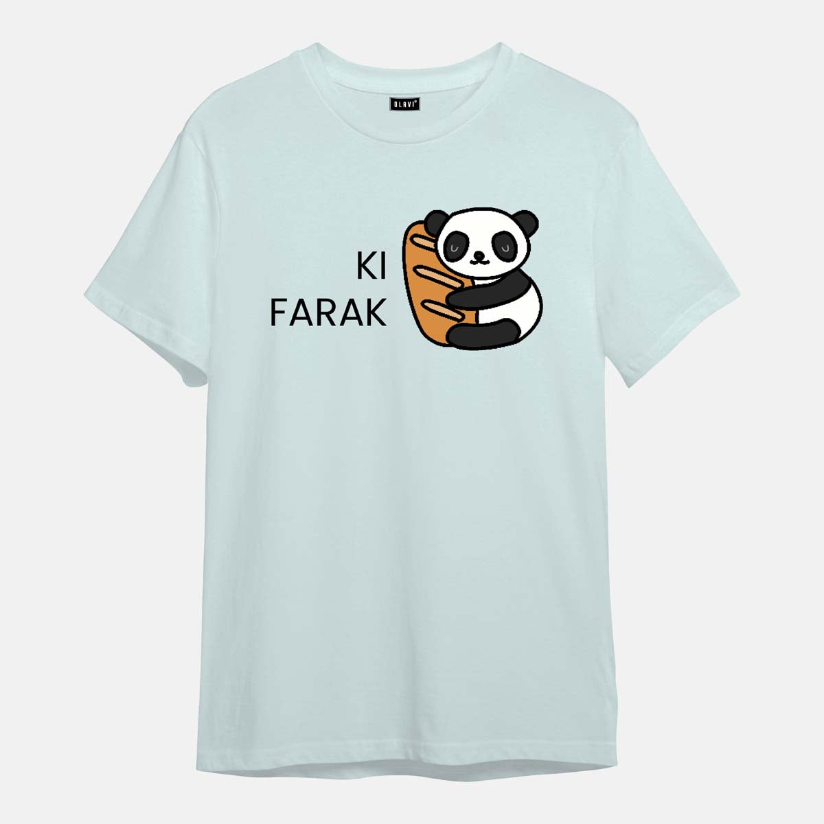 Ki Farak Panda -  Printed Half sleeves T- Shirt