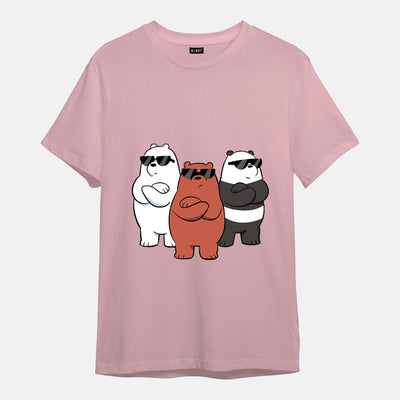 Bare Bears - Printed Half sleeves T- Shirt