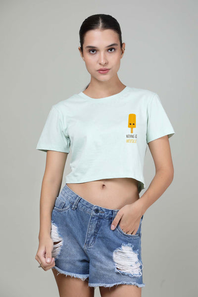 Nothing Impopsicle Printed Crop Top