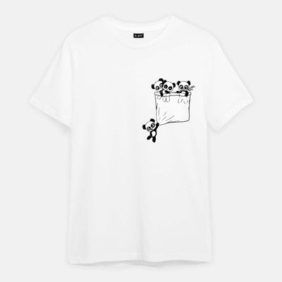 HANGING PANDA - Printed  Half sleeves T- Shirt