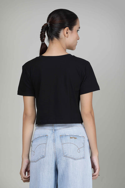 Black - Crop Top