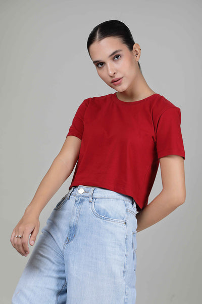 Knockout Red - Crop Top