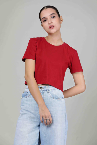 Knockout Red - Crop Top