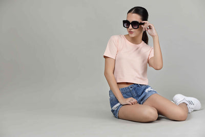 Pueblo Peach - Crop Top