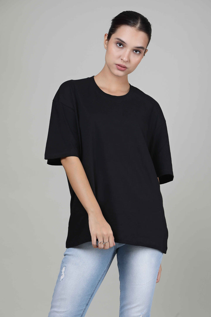 Black - Women Oversized Tees