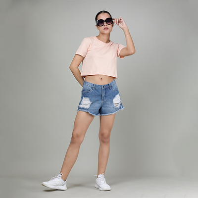 Pueblo Peach - Crop Top